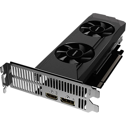 Видеокарта Gigabyte 4096Mb RX 6400 D6 Low Profile 4G (GV-R64D6-4GL) 1xDP, 1xHDMI, Ret