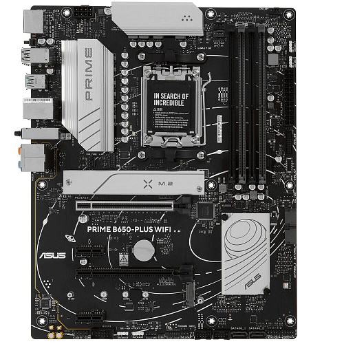 Материнская плата ASUS Prime B650-Plus WiFi B650 Socket AM5 4xDDR5, 4xSATA3, RAID, 2xM.2, 2xPCI-E16x, 5xUSB3.2, 1xUSB3.2 Type C, DP, HDMI, WiFi, 2.5Glan, ATX