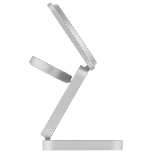 Беспроводная зарядная панель 3 в 1 Для IPhone, Apple Watch, Airpods uBear Balance Ultra Qi2.2 35W Silver
