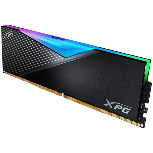 Модуль памяти DIMM 32Gb 2х16Gb DDR5 PC64000 8000MHz ADATA Lancer Neon RGB Black (AX5U8000C3816G-DCLARBK)