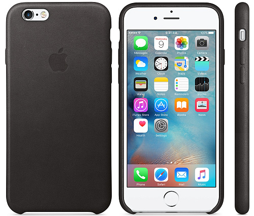 Чехол для Apple iPhone 6 Plus/ iPhone 6s Plus Leather Case Black
