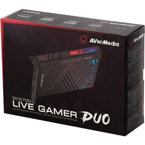 Плата видеозахвата AverMedia Live Gamer DUO PCI-E 