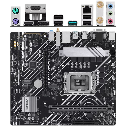 Материнская плата ASUS Prime H610M-A WiFi H610 Socket-1700 2xDDR5, 4xSATA3, 2xM.2, 1xPCI-E16x, 2xUSB3.2, D-Sub, DP, HDMI, WiFi, Glan, mATX