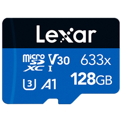 Карта памяти Micro SecureDigital 128Gb Lexar 633x SDXC class 10 (LSDMI128BB633A) + SD адаптер