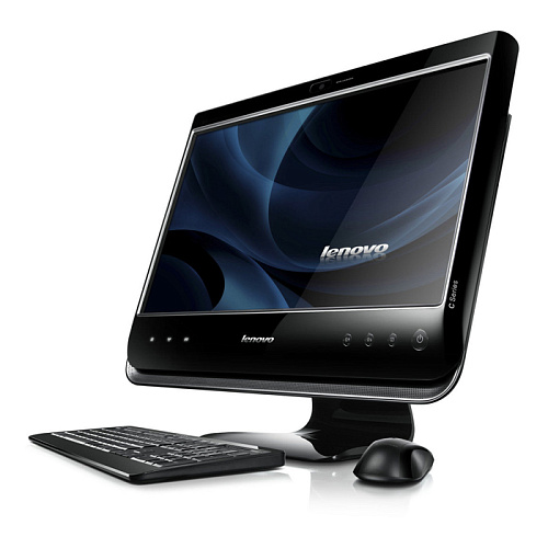 Моноблок Lenovo IdeaCentre C200 D525/2G/500Gb/WF/Cam/Win7 st моноблок Keyboard&Mouse 18.5" black