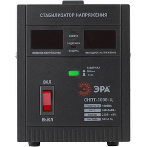 Стабилизатор напряжения ЭРА СНПТ-1000-Ц Б0020158