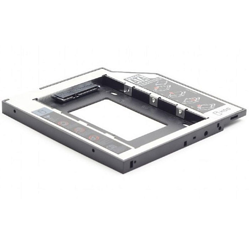 Салазки Gembird MF-95-02 для замены привода в ноутбуке 12.7мм на 2.5" HDD/SSD SATA 