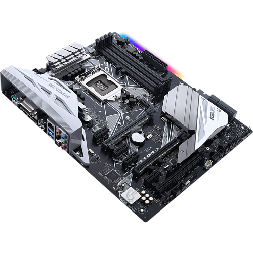 Материнская плата ASUS Prime Z370-A Socket-1151v2 4xDDR4, 4xSATA3, RAID, 2xM.2, 2xPCI-E16x, 3xUSB3.1, 1xUSB3.1 Type C, DVI-D, HDMI, DP, Glan, ATX