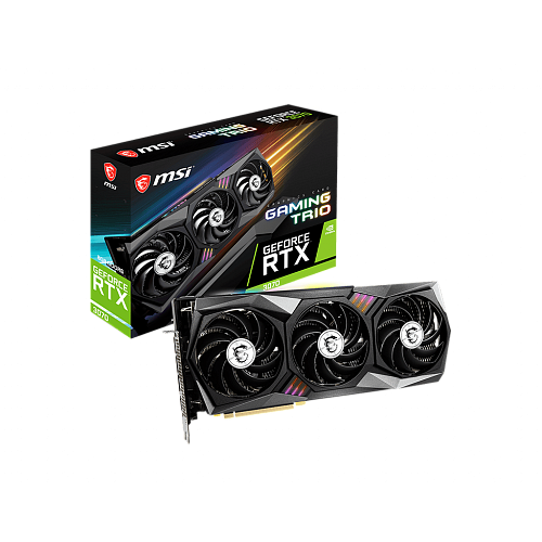 Видеокарта MSI GeForce RTX 3070 8192Mb, Gaming Trio (RTX 3070 Gaming Trio) 1xHDMI, 3xDP, Ret
