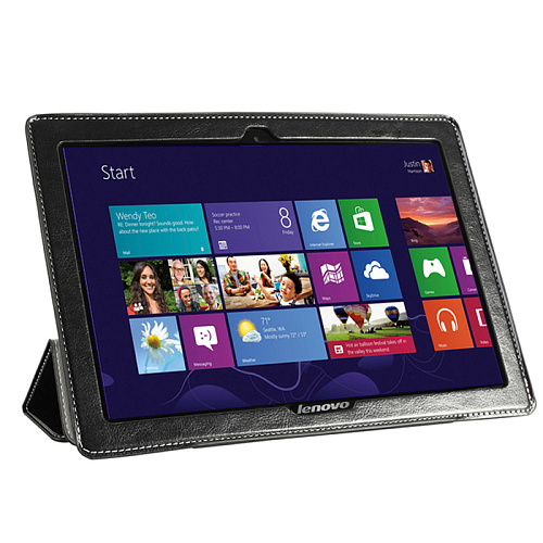 Чехол для Lenovo IdeaTab S6000, G-case Executive, эко кожа, черный 