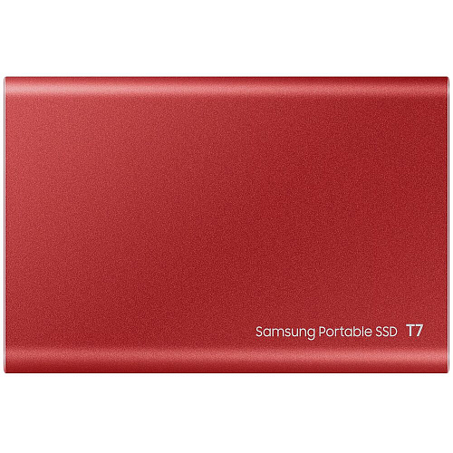 Внешний SSD-накопитель 500Gb Samsung T7 MU-PC500R/WW (SSD) USB 3.2 Type C Красный