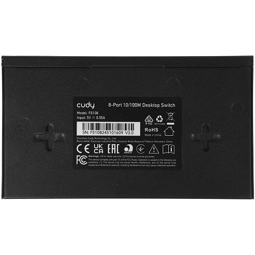 Коммутатор Cudy FS108 неуправляемый 8 RJ45 портов 10/100Мбит/с