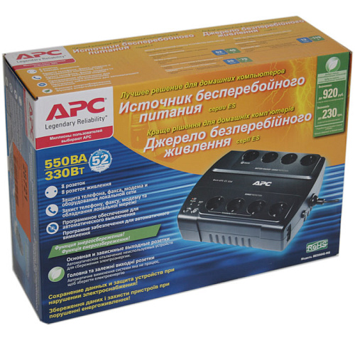 ИБП APC by Schneider Electric Back-UPS ES 550VA (BE550G-RS)