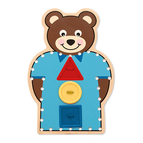 Классические игрушки Melissa & Doug Шнуровка-медведь 9492