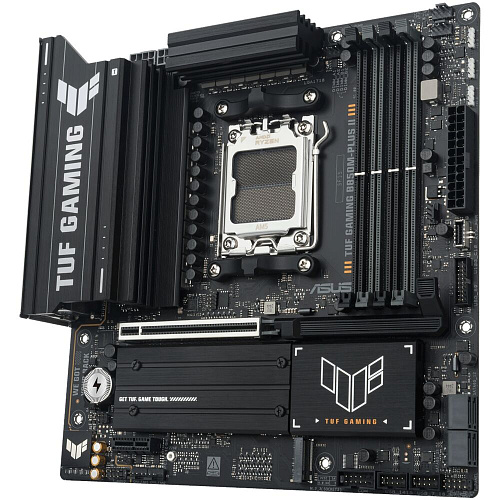 Материнская плата ASUS TUF Gaming B850M-Plus II B850 Socket AM5 4xDDR5, 4xSATA3, RAID, 3xM.2, 2xPCI-E16x, 7xUSB3.2, 1xUSB3.2 Type C, DP, HDMI, 2.5Glan, mATX
