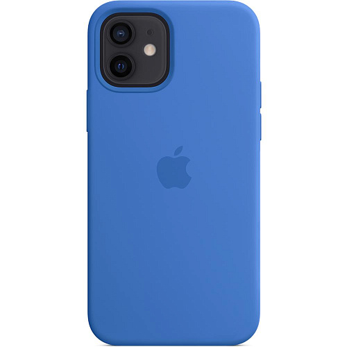 Чехол для Apple iPhone 12\12 Pro Silicone Case with MagSafe Capri Blue