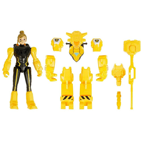 Dinoster Большая фигурка героя Диностер Делби в дино-костюме 20 см