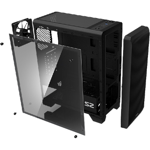 Корпус ATX Miditower Zalman S2 Black