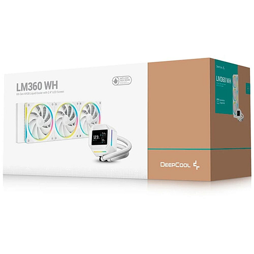 Система водяного охлаждения Deepcool LM360 White 1200/1700/1851/AM4/AM5 Ret