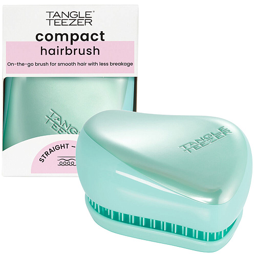 Tangle Teezer Расческа Compact Styler Frosted Teal Chrome