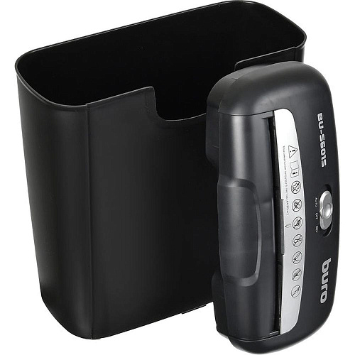 Уничтожитель бумаг Buro Home BU-S601S (секр.Р-1)/ленты/6лист./10лтр./пл.карты