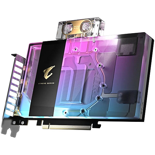 Видеокарта Gigabyte GeForce RTX 5080 16384Mb, AORUS Xtreme WaterForce WB 16 Gb (GV-N5080AORUSX WB-16GD) 1xHDMI, 3xDP, Ret