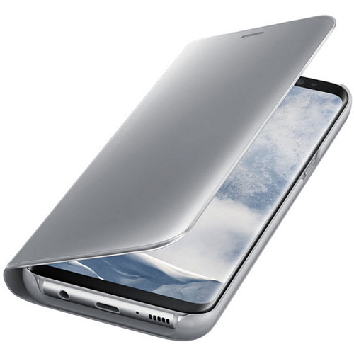Чехол для Samsung Galaxy S8 SM-G950 Clear View Standing Cover, серебристый