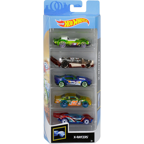Mattel Hot Wheels 1806/FYL20 Подарочный набор из 5 машинок (X-Raycers)