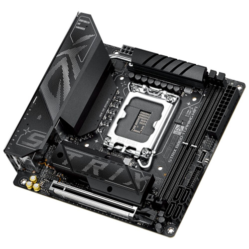 Материнская плата ASUS ROG Strix B860-I Gaming WiFi B860 Soc-1851 2xDDR5, 4xSATA3, RAID, 2хM.2, 1xPCI-E16x, 4xUSB3.2, 2xUSB3.2 Type C, DP, HDMI, WiFi, 2.5Glan, Mini-ITX