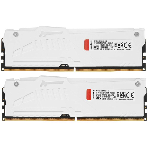 Модуль памяти DIMM 32Gb 2х16Gb DDR5 PC44800 5600MHz Kingston Fury Beast RGB White (KF556C40BWAK2-32)