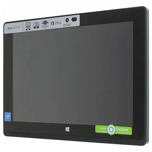 Планшет Acer Aspire One 10 S1002-16AJ Intel Z3735F/2Gb/500Gb+32Gb SSD/10.1" Touch/Cam/Win10 Silver