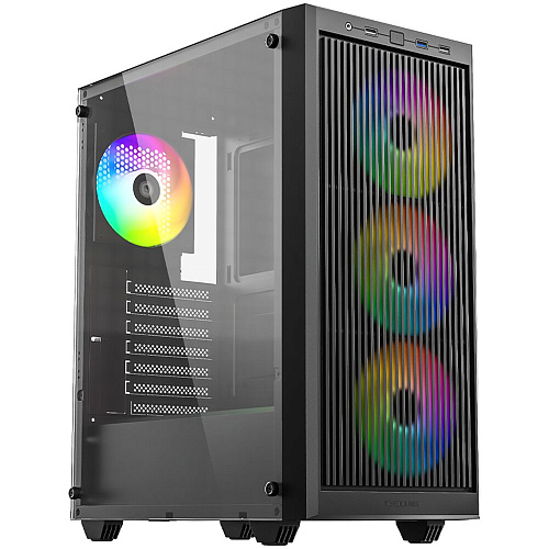 Корпус ATX Miditower ID-Cooling Ware 310 ARGB Black