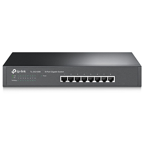 Коммутатор TP-LINK TL-SG1008 неуправляемый 8 портов 10/100/1000 Мбит/с