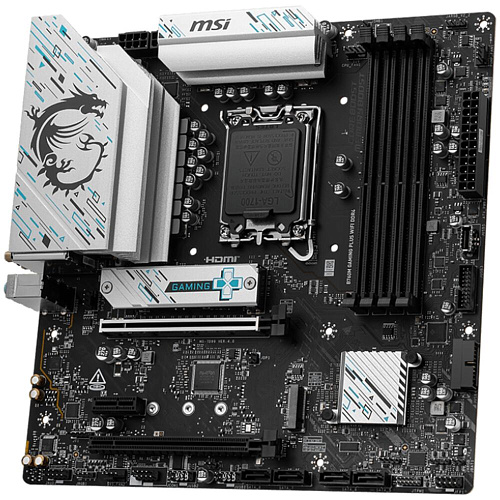 Материнская плата MSI B760M Gaming Plus WiFi DDR4 B760 Socket-1700 4xDDR4, 4xSATA3, RAID, 2xM.2, 2xPCI-E16x, 4xUSB3.2, DP, HDMI, WiFi 2.5Glan, mATX