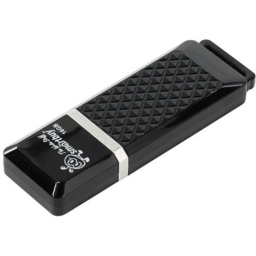 USB Flash накопитель 16GB Smartbuy Quartz series (SB16GBQZ-K) USB 2.0 черный