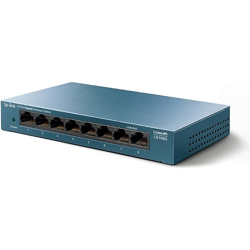 Коммутатор TP-LINK LS108G неуправляемый 8 портов 10/100/1000Мбит/с