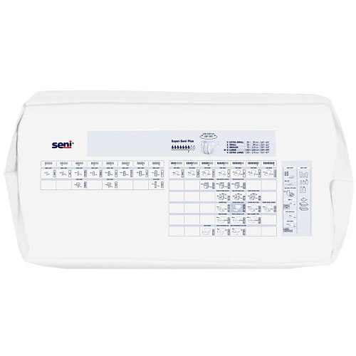 Seni Подгузники для взрослых Super Plus, 100-150 см., L (30 шт.) УЦЕНКА