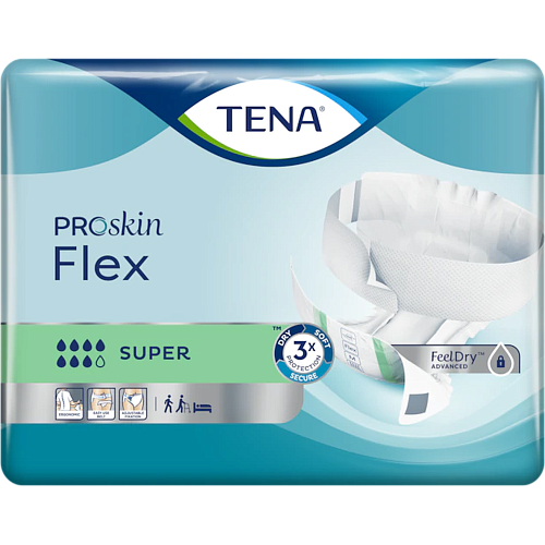 TENA Подгузники для взрослых Flex Super, S (30 шт.)