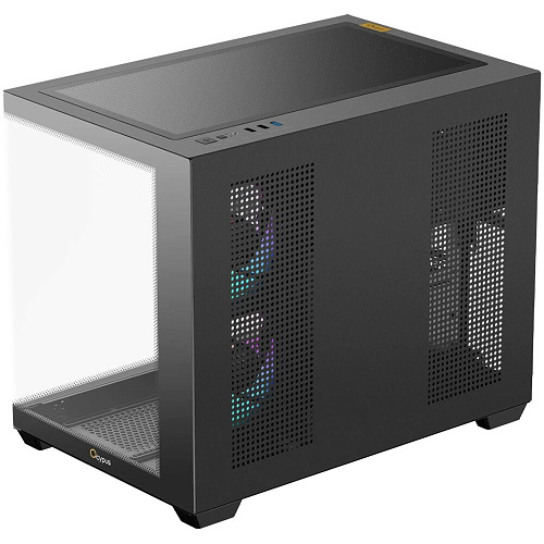 Корпус MicroATX Miditower Ocypus Gamma C54 BK ARGB Black