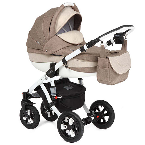 Коляска 2 в 1 Adamex Avila (коричневый+бежевый 33W-A)