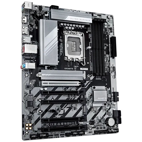 Материнская плата Gigabyte B860 DS3H B860 Soc-1851 4xDDR5, 4xSATA3, RAID, 1хM.2, 5xPCI-E16x, 1xUSB3.2, 1xUSB3.2 Type C, DP, HDMI, 2.5Glan, ATX