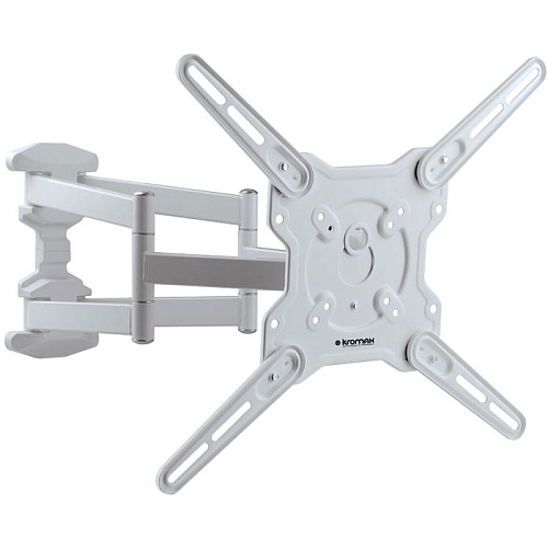 Кронштейн наклонно-поворотный Kromax OPTIMA-407 22-65' до 45кг Vesa до 400x400 белый