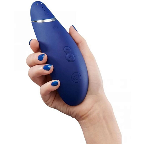 Стимулятор клитора Womanizer Premium синий