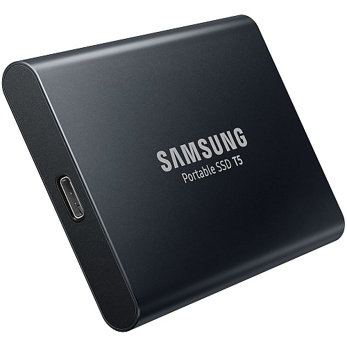 Внешний SSD-накопитель 1Tb Samsung T5 MU-PA1T0B/WW (SSD) USB 3.1 Type C Черный УЦЕНКА