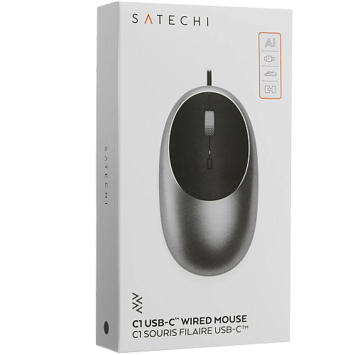 Мышь Satechi C1 USB-C Wired Mouse ST-AWUCMM Space Grey