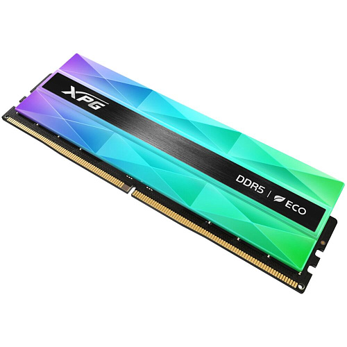 Модуль памяти DIMM 32Gb 2х16Gb DDR5 PC48000 6000MHz ADATA XPG Lancer Neon RGB Silver (AX5U6000C3016G-DCLANRSG)