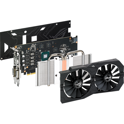 Видеокарта ASUS GeForce GTX 1050 Ti 4096Mb, Strix-GTX1050TI-O4G-Gaming 2xDVI-D, HDMI, DP Ret