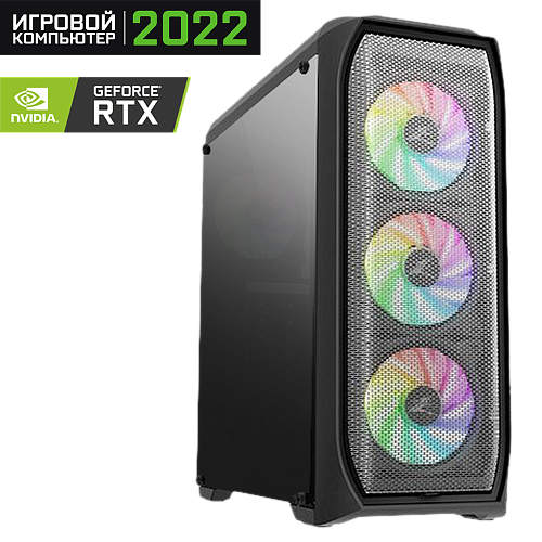 OGO! Gamer i3-10105F/8Gb/480GB SSD/8Gb NVIDIA RTX 3060Ti/NO OS/