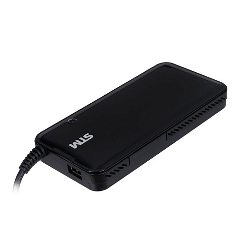 Адаптер питания от сети STM для ноутбуков DLU90, 90W, EU AC power cord& Car Cigaratte Plug, USB(2.1A)