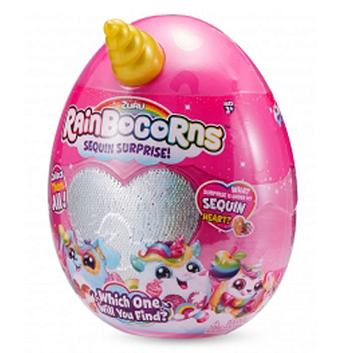 1Toy Игрушка-сюрприз RainBocoRns в яйце в комплекте с аксессуарами Т15683В (золотой рог)